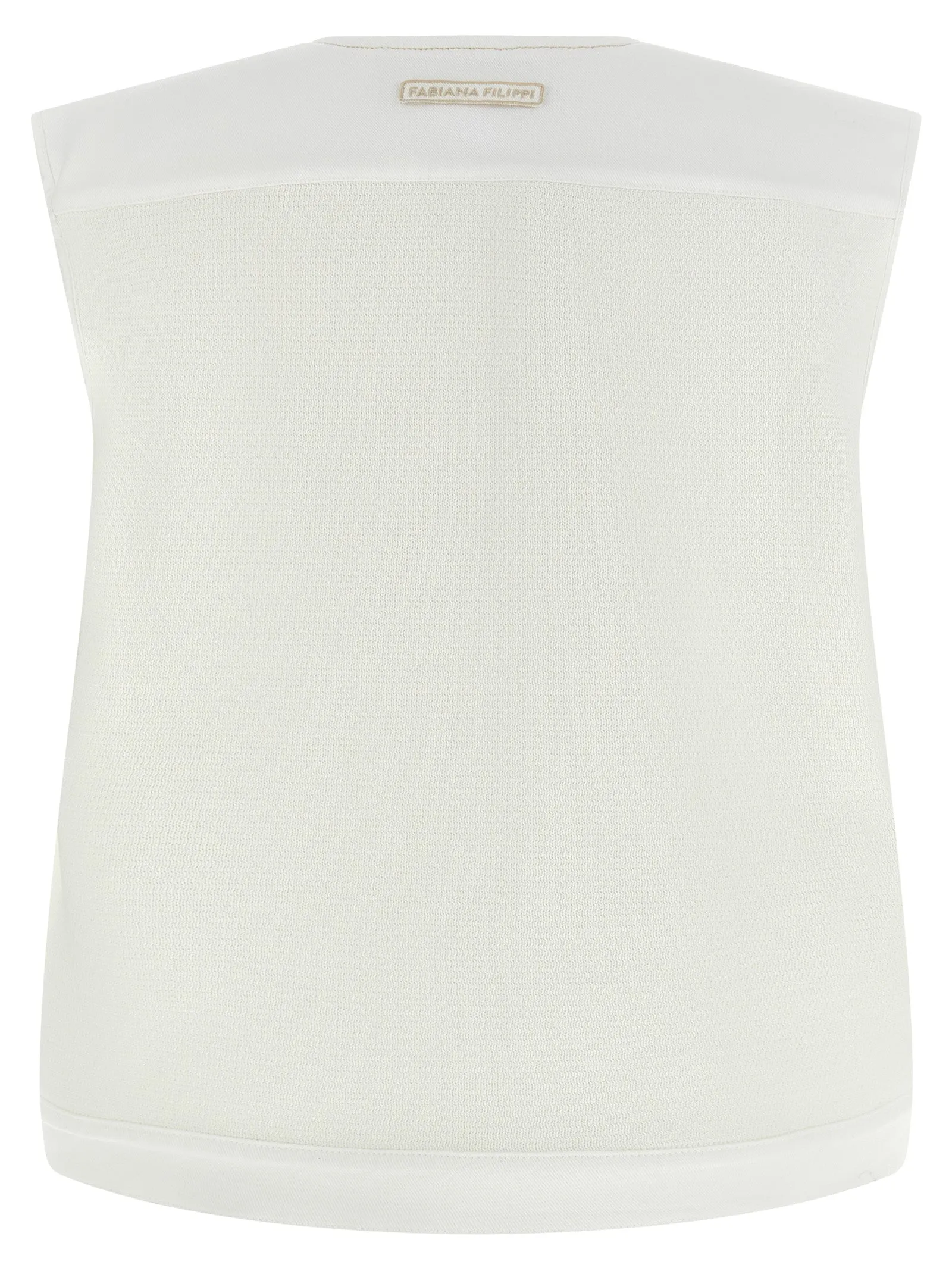 Denim And Knit Vest Gilet White sold by Wanan Luxury product image thumbnail 2