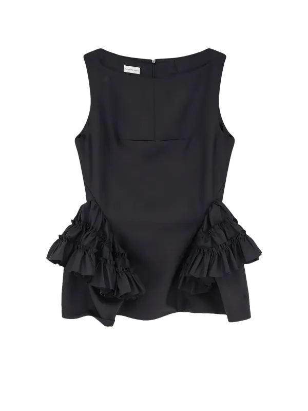 Casey Wool And Silk Top made by Dries Van Noten