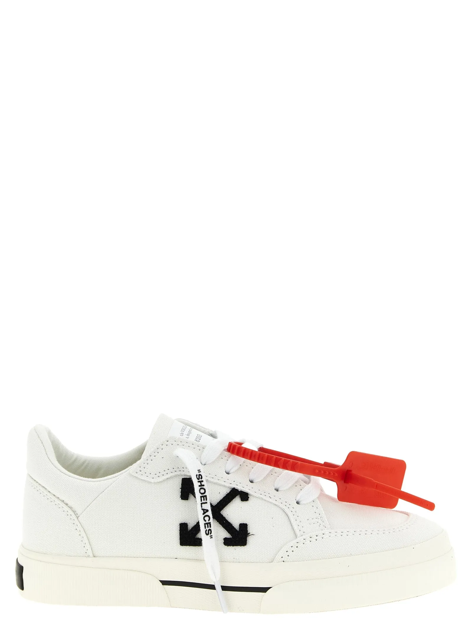 Vulcanized Sneakers White/Black sold by Wanan Luxury