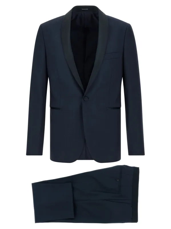 Tuxedo Dress Suits Blue made by Tagliatore