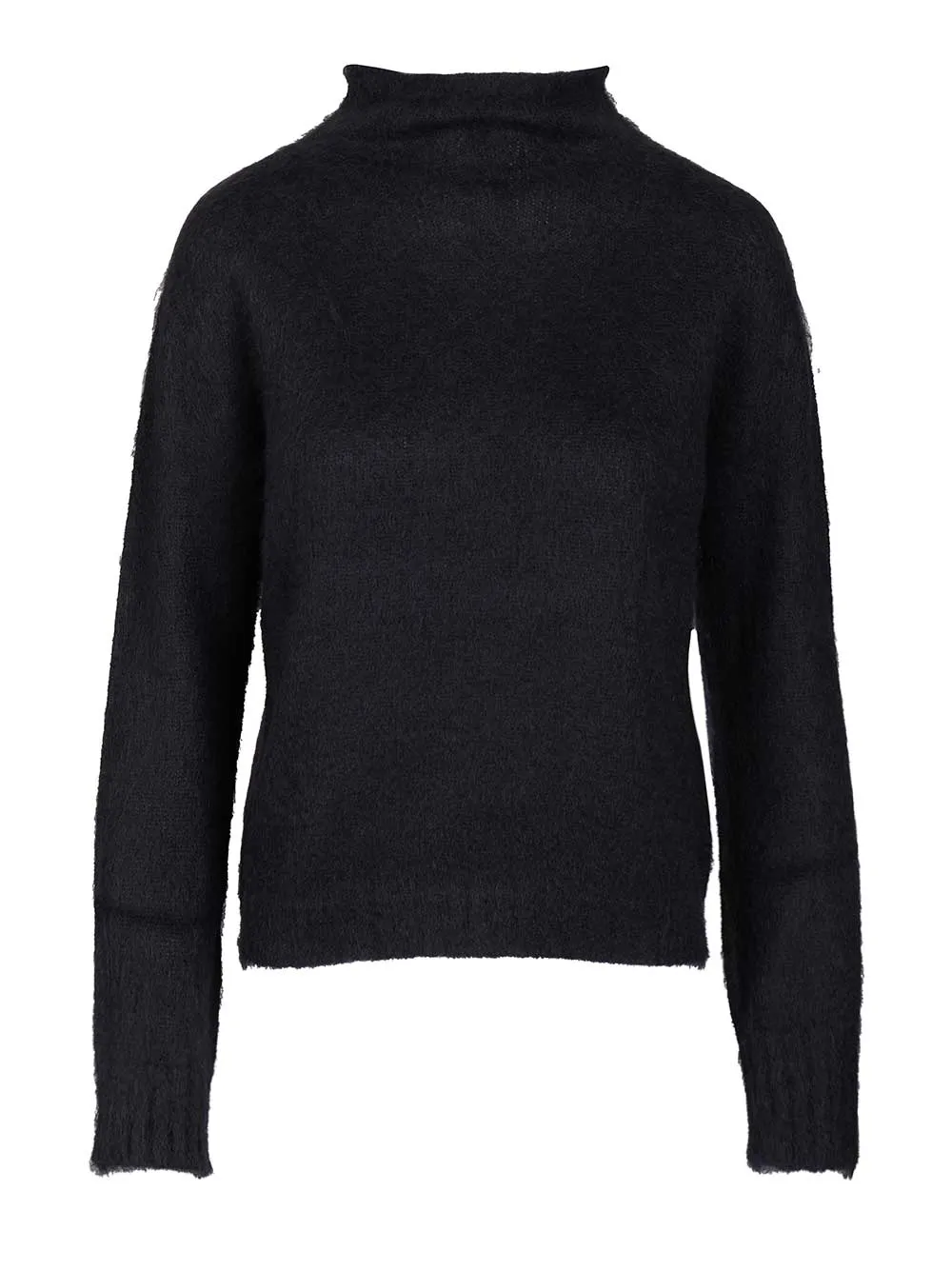 Mohair Blend Turtleneck Sweater Knitwear Blue sold by Wanan Luxury