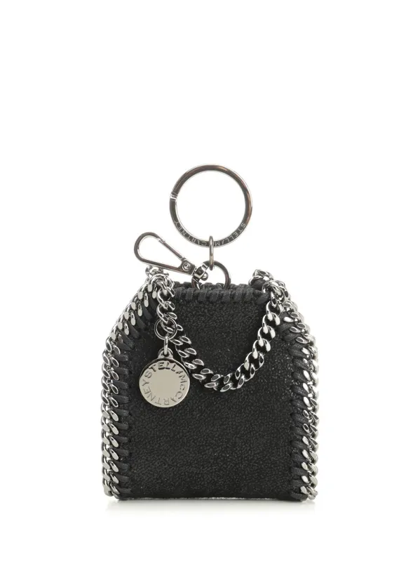 Falabella Airpods Case Keychain Small Leather Goods Black made by Stella McCartney