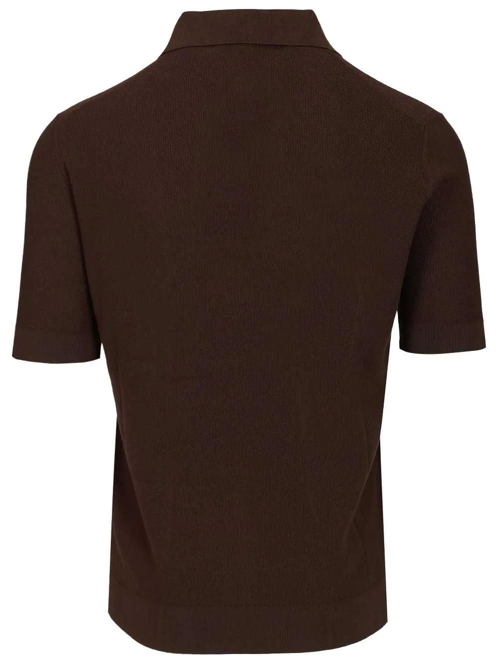 Pique Polo Shirt Brown sold by Wanan Luxury product image thumbnail 2