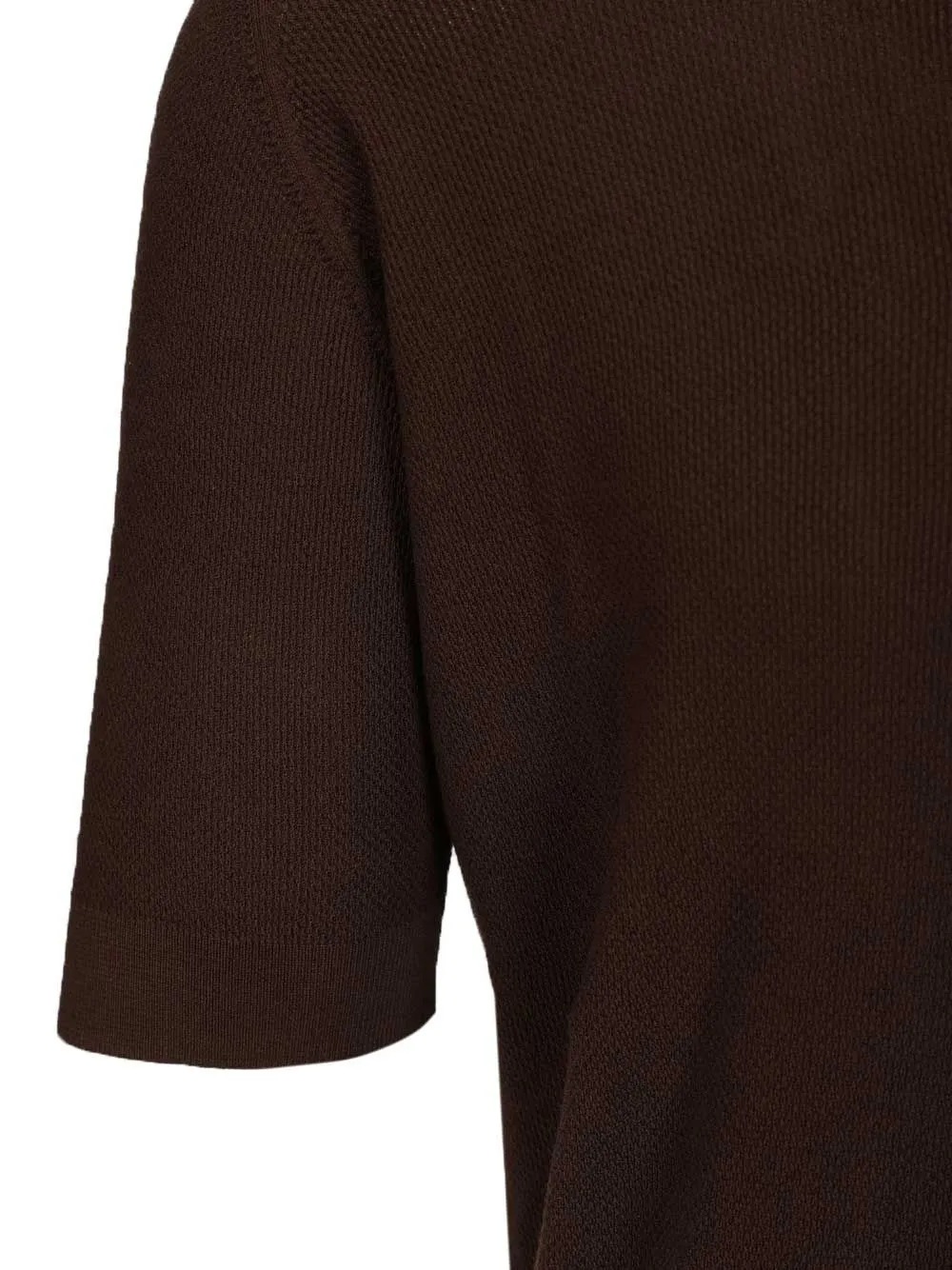 Pique Polo Shirt Brown sold by Wanan Luxury product image thumbnail 4