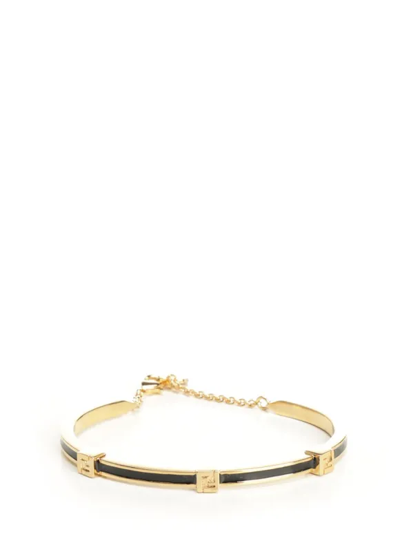 Fendi Forever Enamel Bracelet Jewelry Gold made by Fendi