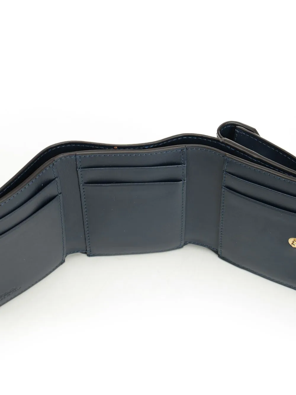 Mini Trifold Tessuto Lame F Wallets Blue sold by Wanan Luxury product image thumbnail 4
