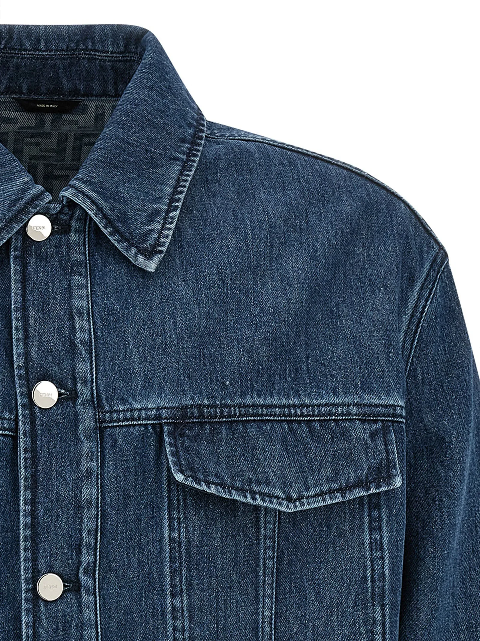 Ff Selleria Puffer Jackets Blue sold by Wanan Luxury product image thumbnail 3