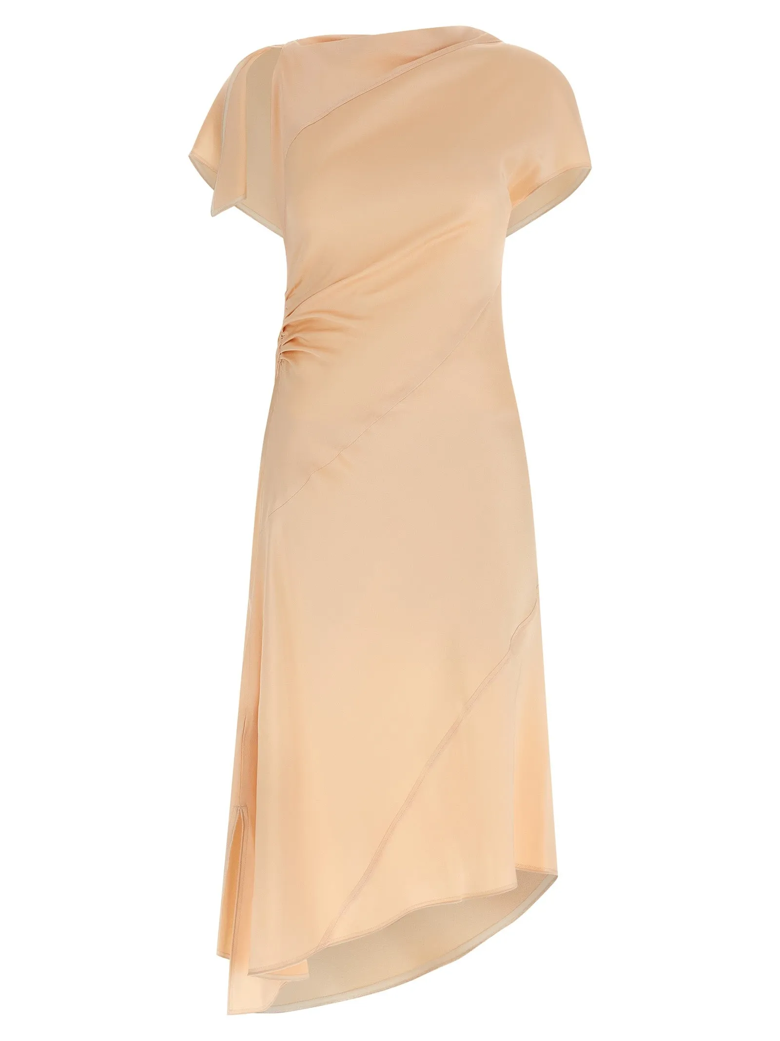 Asymmetric Twist Dresses Pink sold by Wanan Luxury
