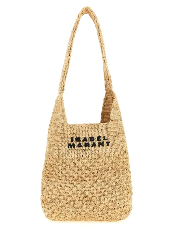 Praia Shoulder Bags Beige made by Isabel Marant
