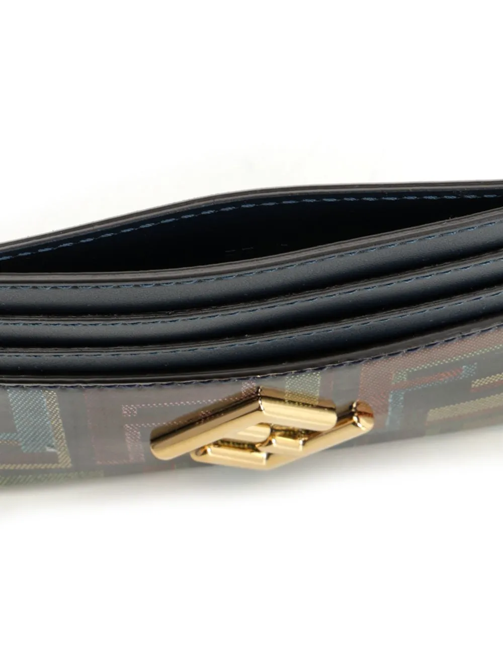 Flat Card Holder In Ff Jacquard Wallets Blue sold by Wanan Luxury product image thumbnail 4