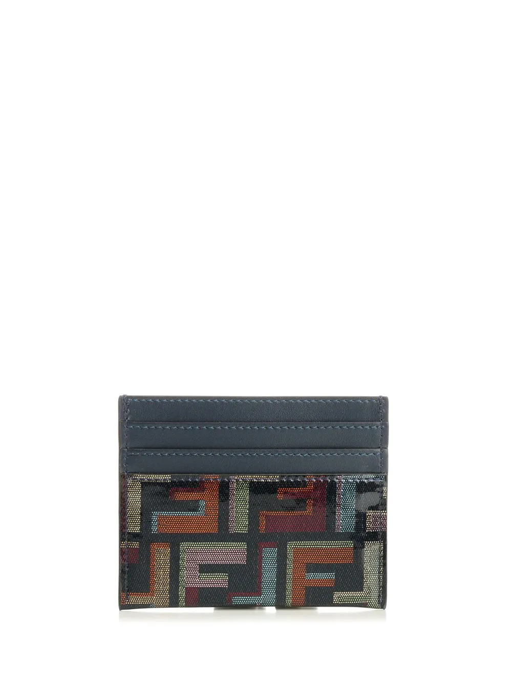 Flat Card Holder In Ff Jacquard Wallets Blue sold by Wanan Luxury product image thumbnail 3