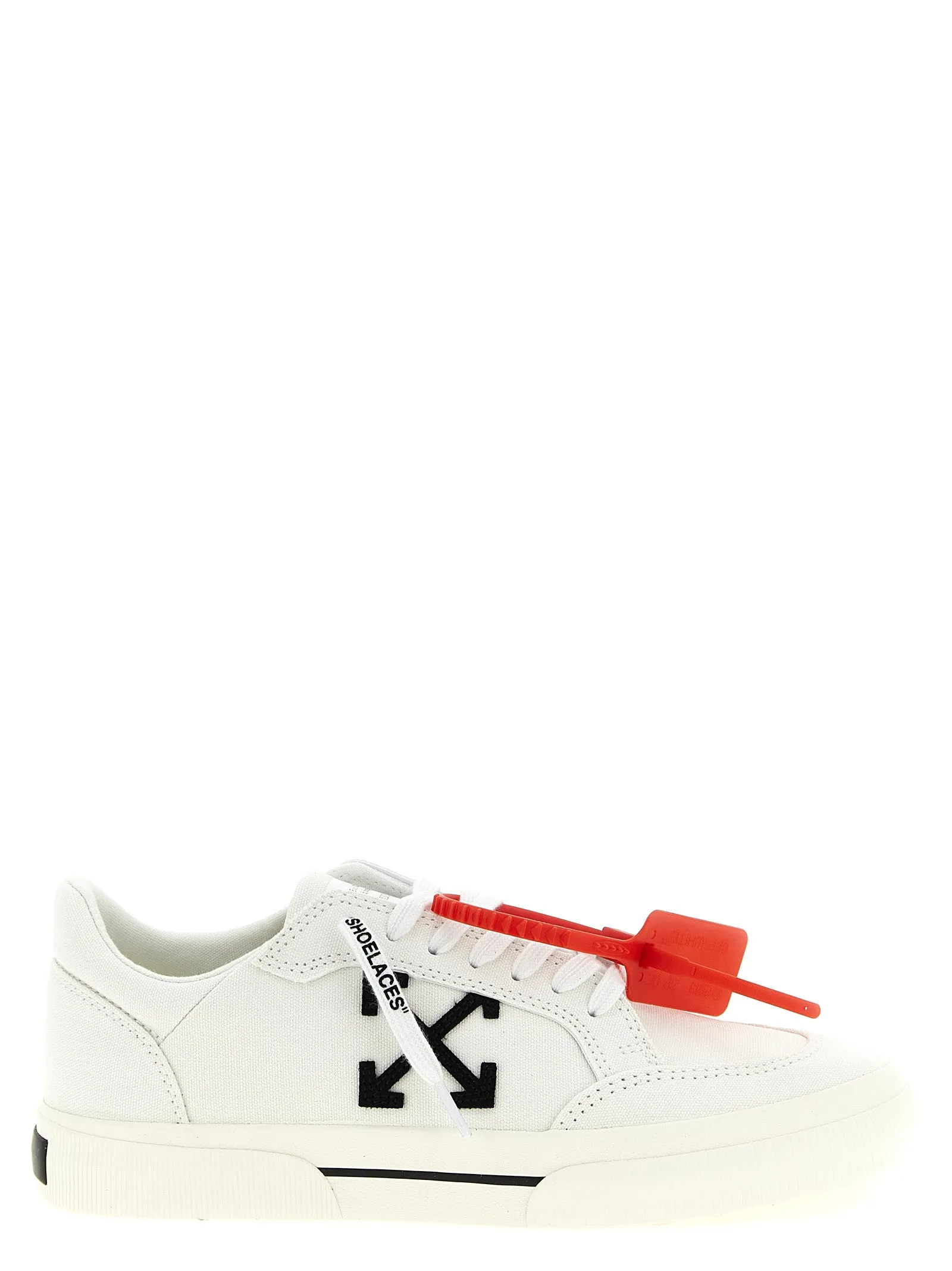 Vulcanized Sneakers White/Black sold by Wanan Luxury