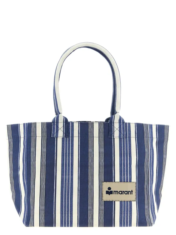 Yenky Zipped Tote Bag Blue made by Isabel Marant