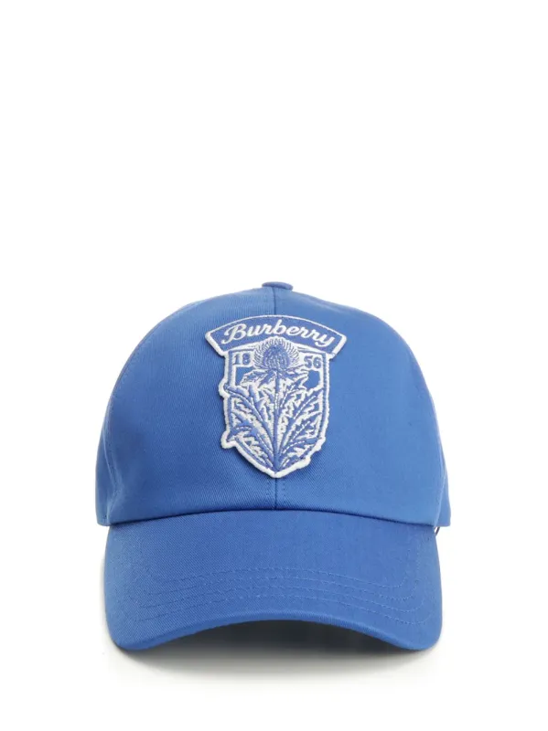 Mh Thstl Emb Cap Alt Hats Blue made by Burberry