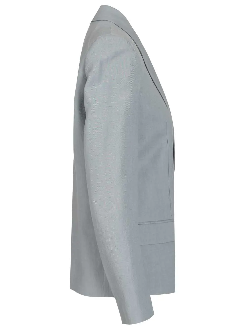 Linen Blend Blazer Jackets Light Blue sold by Wanan Luxury product image thumbnail 3