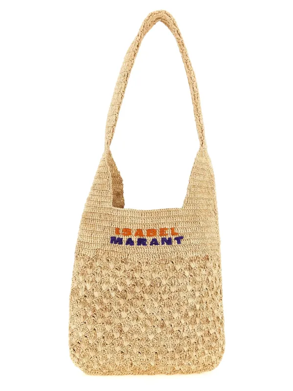Praia Shoulder Bags Beige made by Isabel Marant