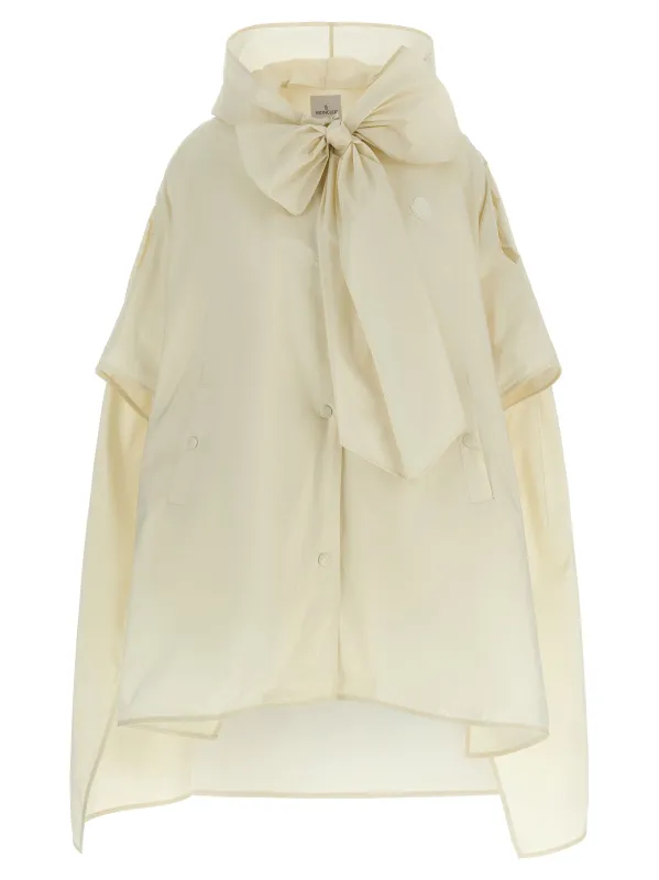 Taffeta Cape Capes Beige made by Moncler