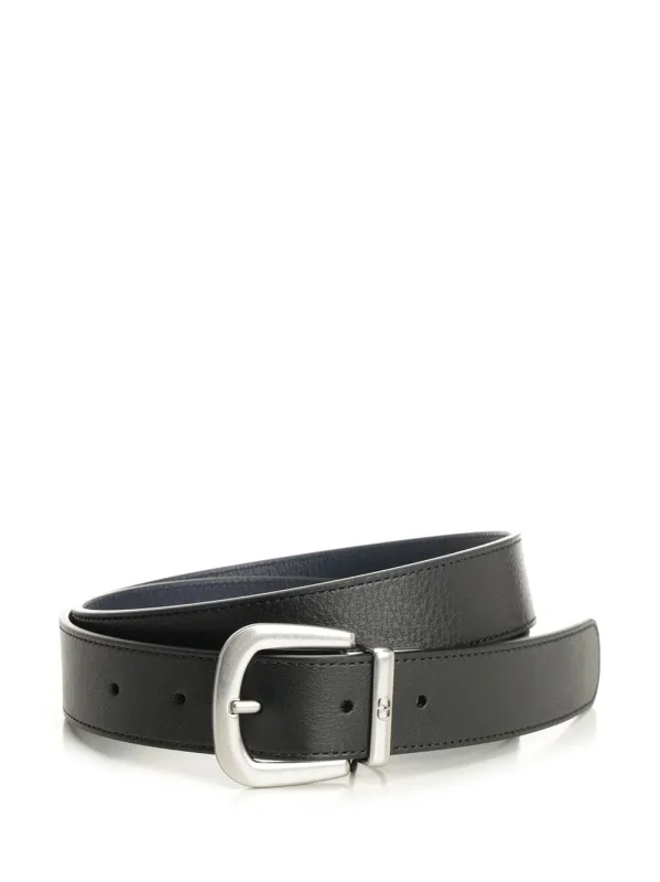 Belt With Reversible Buckle Belts Black made by Valentino Garavani