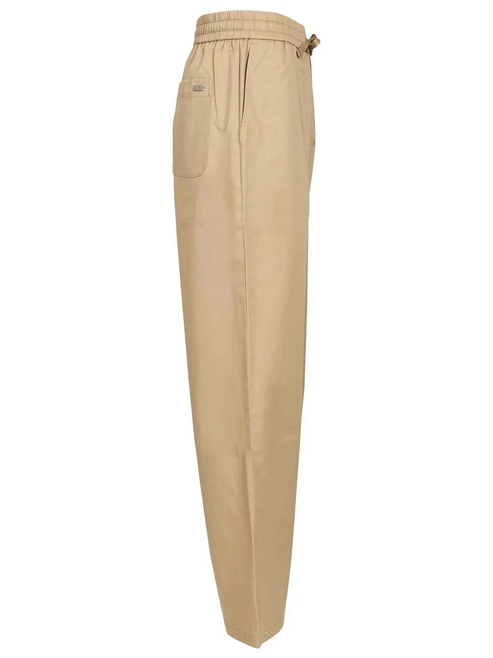 With Elasticated Waist Trousers Beige sold by Wanan Luxury product image thumbnail 3