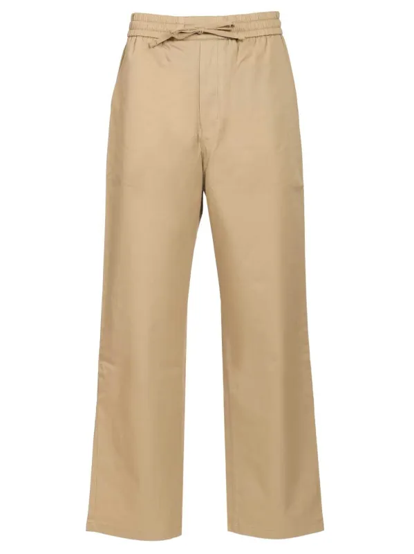 With Elasticated Waist Trousers Beige made by Ami