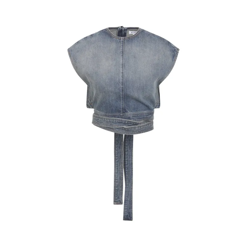 Tops Blue made by Alaia