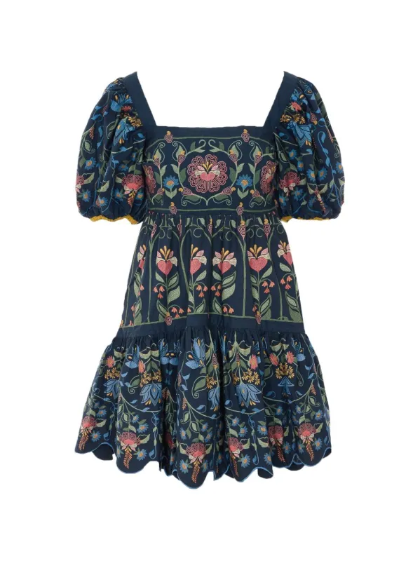 Dresses Garden Bnavy Blue made by FARM Rio
