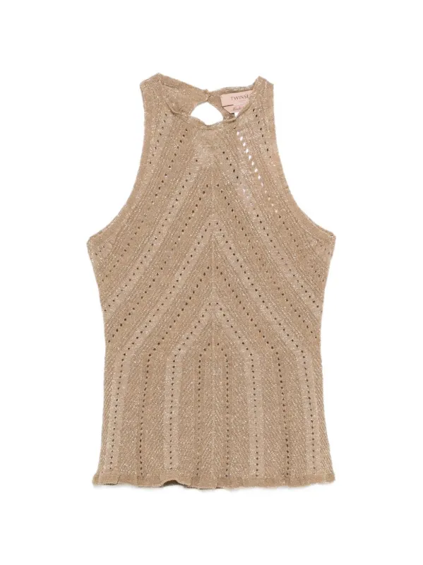 Top Golden Green Lurex made by Twinset