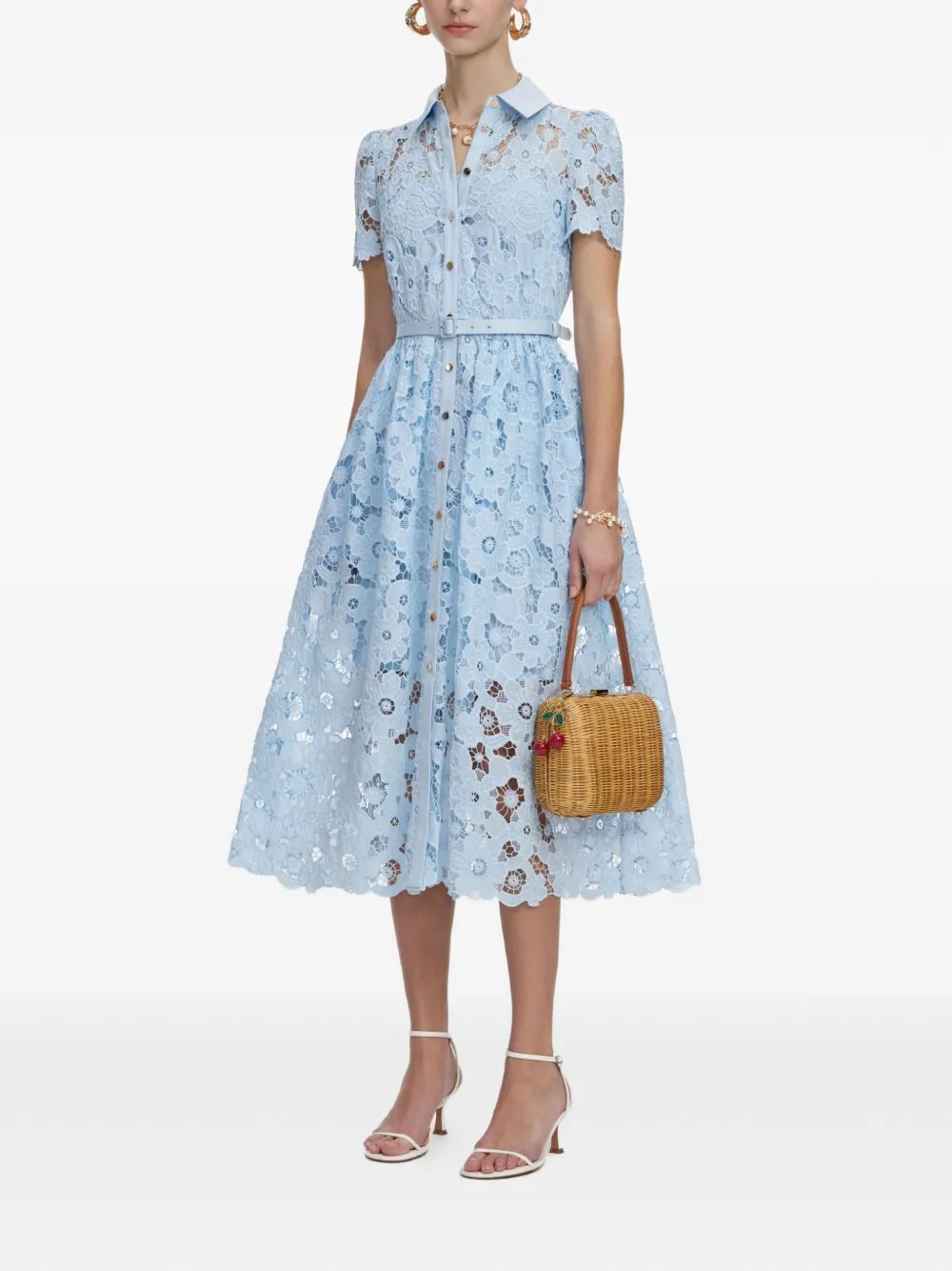 Lace Midi Dress sold by Wanan Luxury product image thumbnail 3