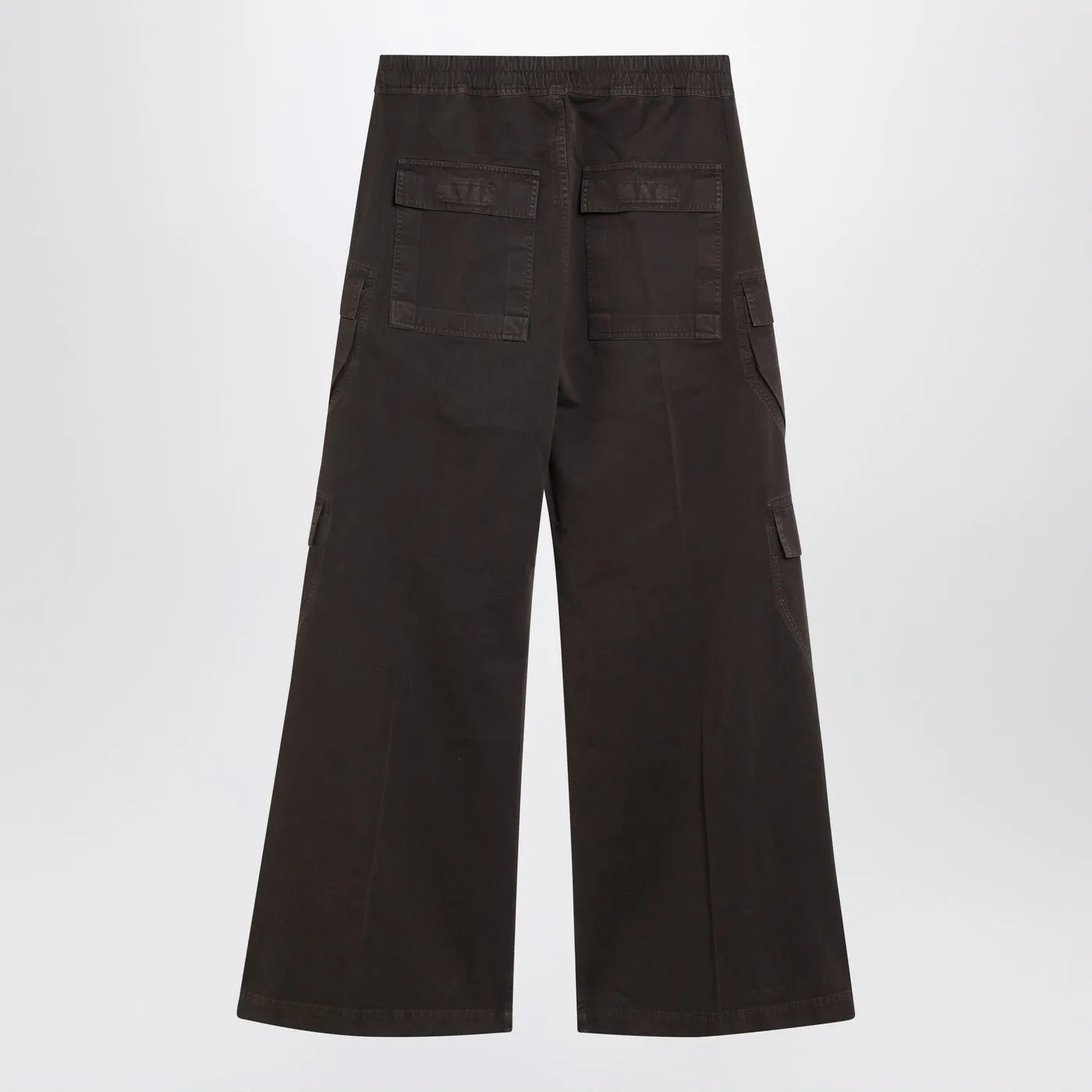Dark Powder Grey Nylon Double Cargo Jumbo Belas Trousers sold by Wanan Luxury product image thumbnail 2