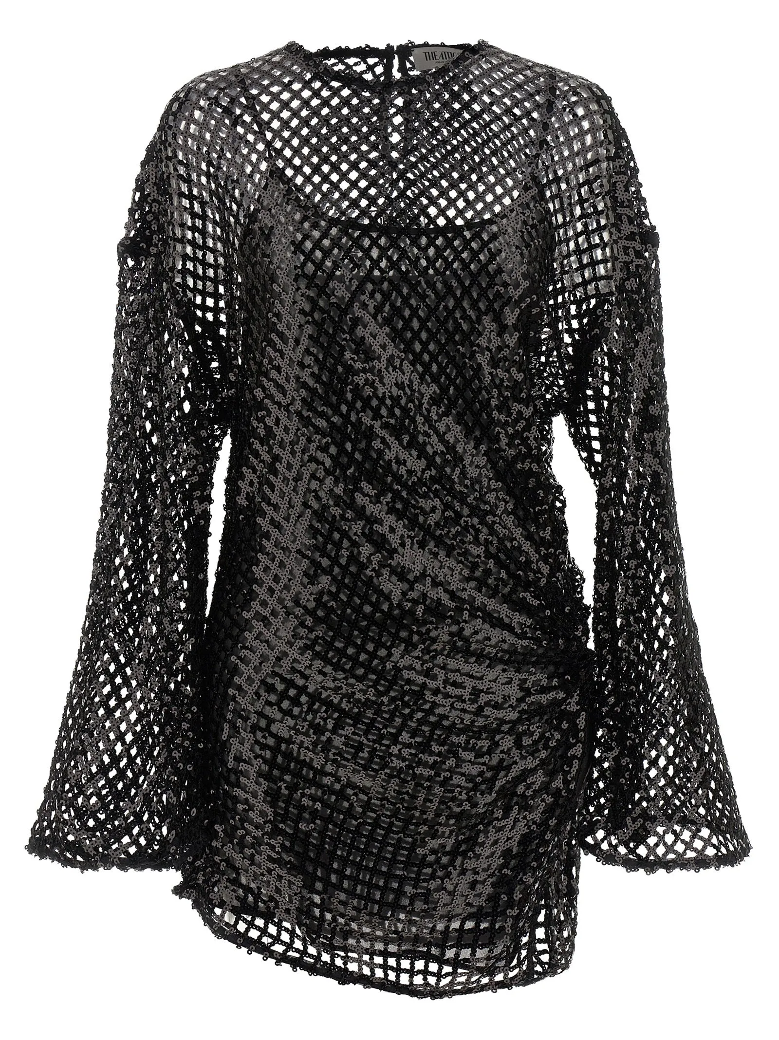 Sequin Mesh Dress Dresses Black sold by Wanan Luxury