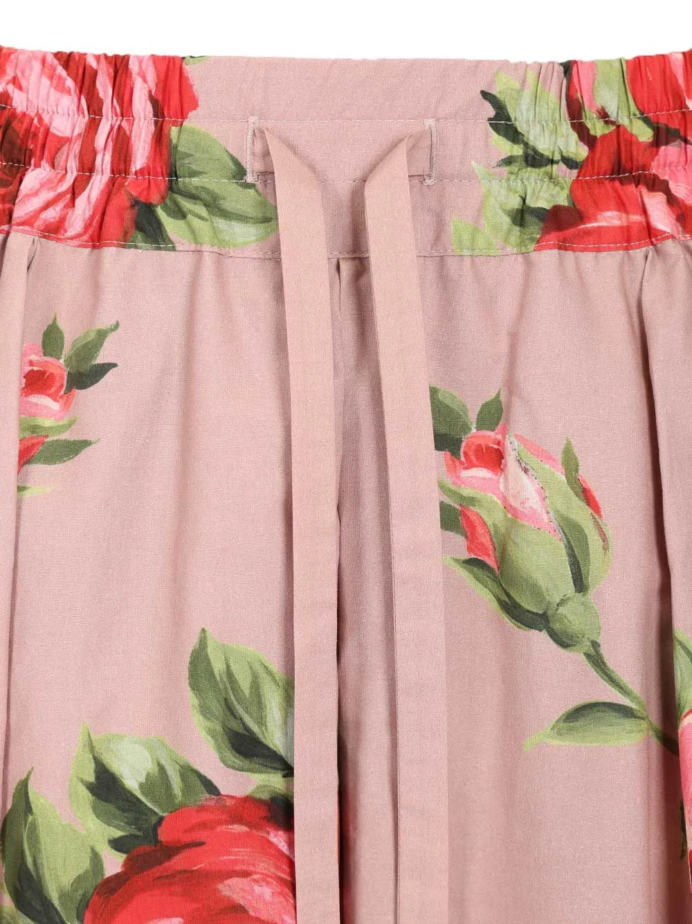 Midi Skirt With Rose Bouquet Print Skirts Rose sold by Wanan Luxury product image thumbnail 4