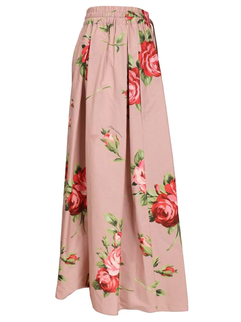 Midi Skirt With Rose Bouquet Print Skirts Rose sold by Wanan Luxury product image thumbnail 3