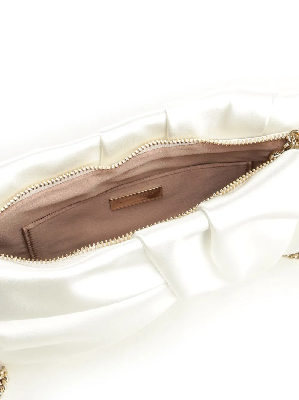 Black Satin Clutch Clutches White sold by Wanan Luxury product image thumbnail 4