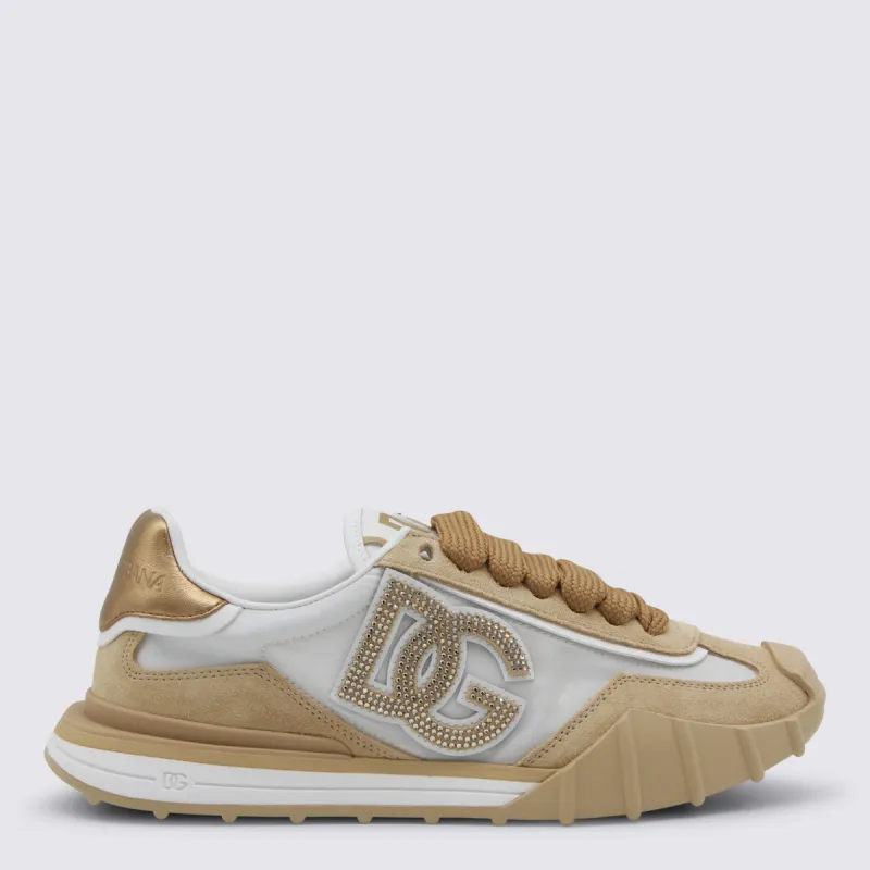 Sneakers Bianco/Cappuccino made by Dolce & Gabanna