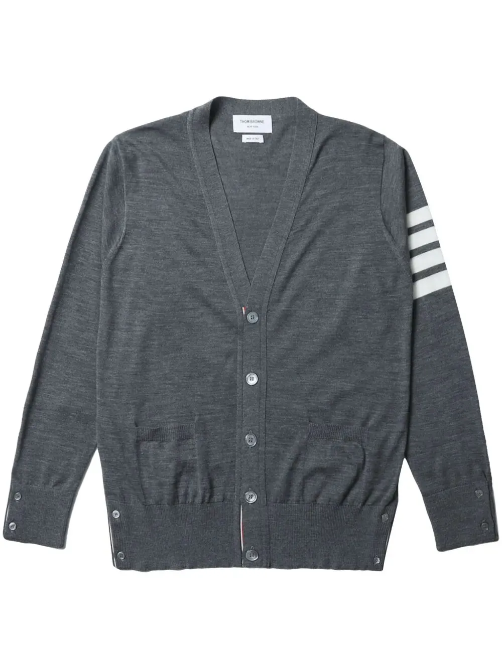 Wool Classic 4-Bar V-Neck Cardigan sold by Wanan Luxury