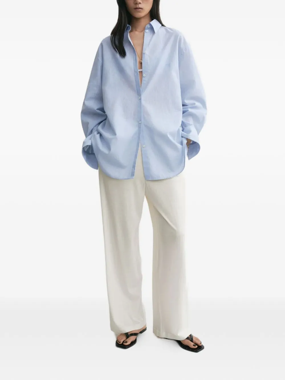 Linen And Cotton Blend Shirt sold by Wanan Luxury product image thumbnail 2