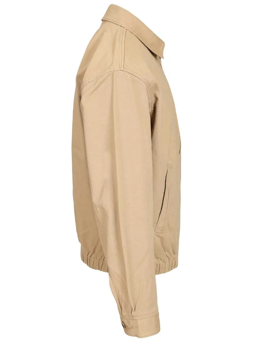 Lined-Windbreaker Piece Dyed Cotton Twill Jackets Beige sold by Wanan Luxury product image thumbnail 3