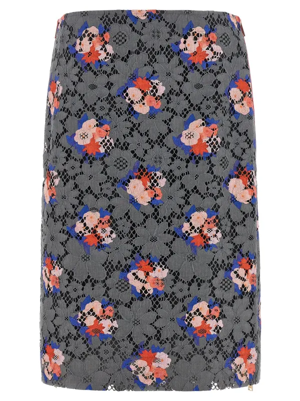 Fendi Bouquet Skirts Gray made by Fendi