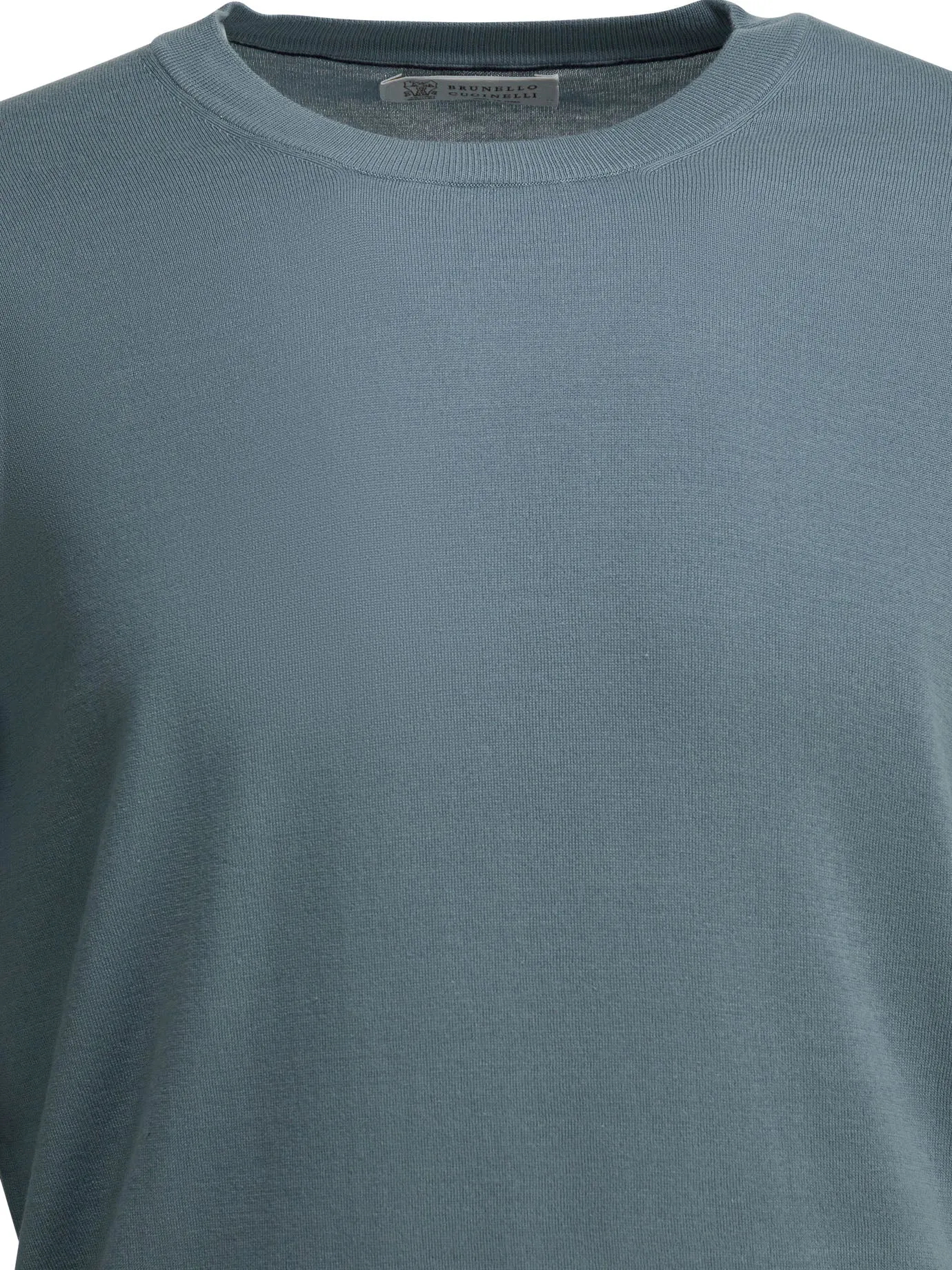 Cotton Crewneck Sweater Knitwear Light Blue sold by Wanan Luxury product image thumbnail 3