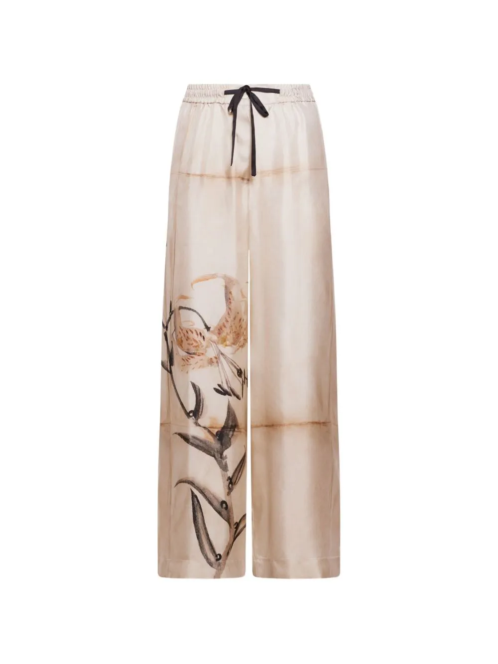 Printed Silk Trousers sold by Wanan Luxury
