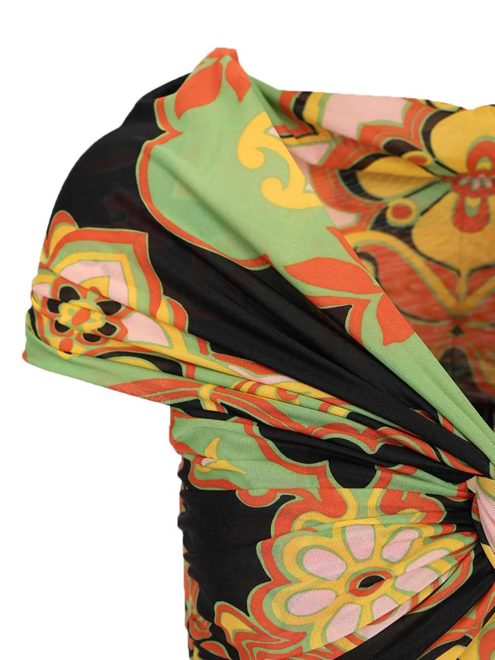 Printed Body With Bart Neckline Tops Multicolor sold by Wanan Luxury product image thumbnail 5