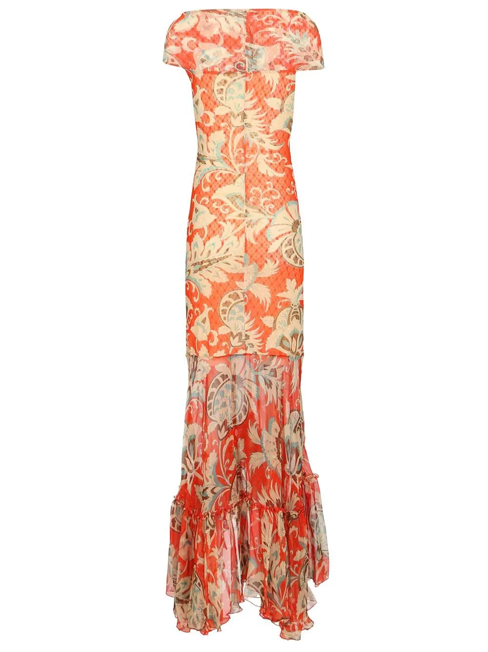 Long Dress With Bardot Neckline And Print Dresses Red sold by Wanan Luxury product image thumbnail 2