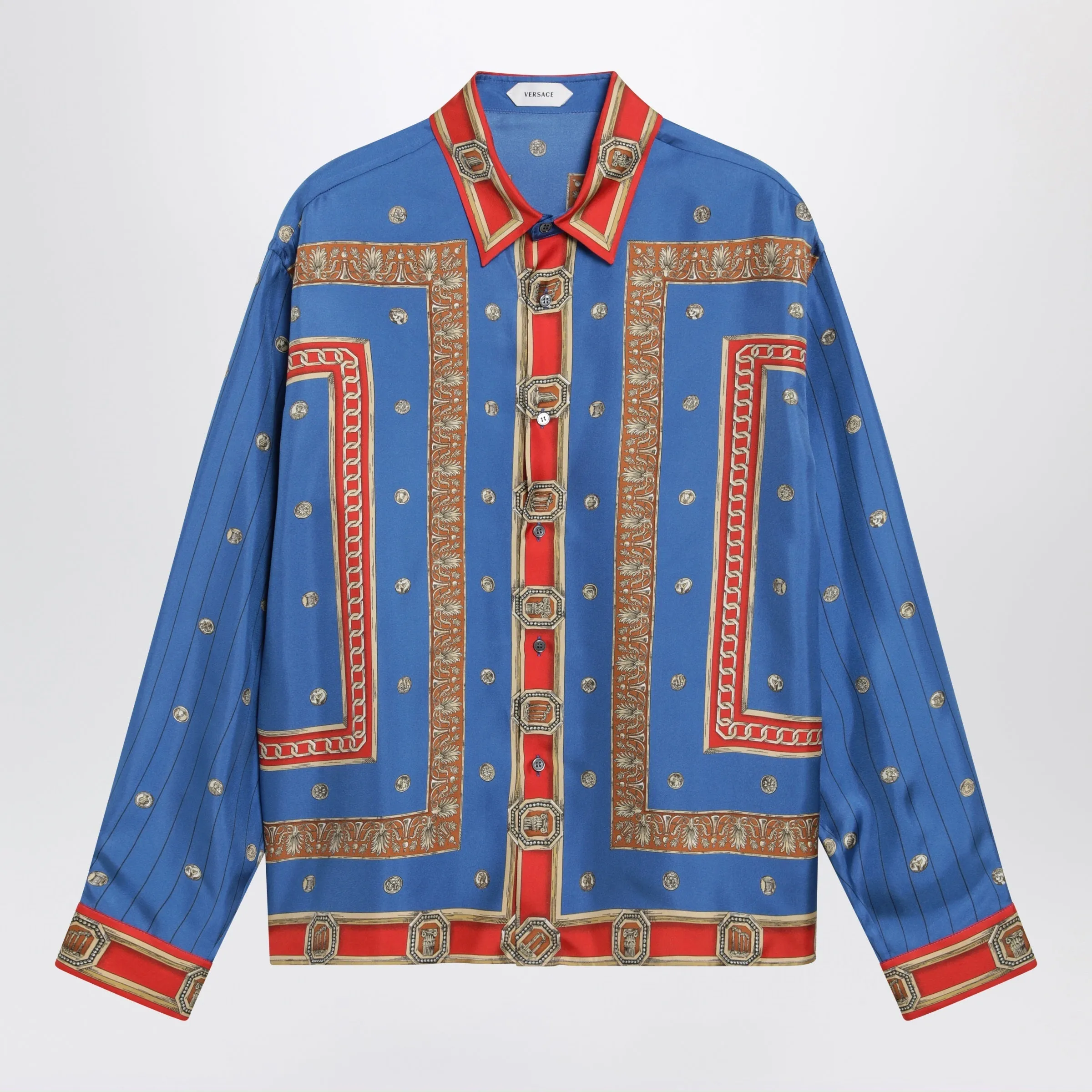 Regular Printed Silk Twill Shirt sold by Wanan Luxury