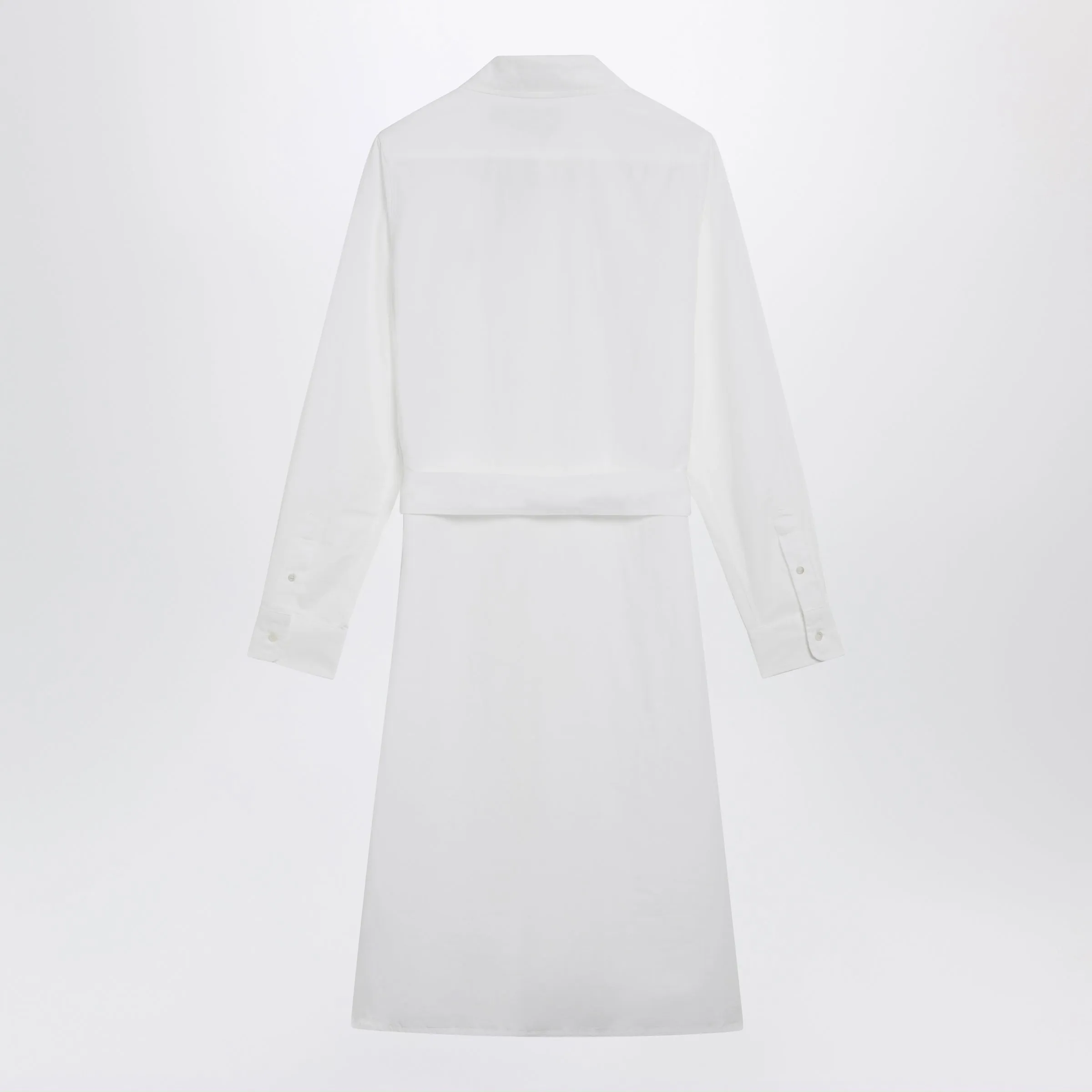White Cotton Shirt Dress sold by Wanan Luxury product image thumbnail 2