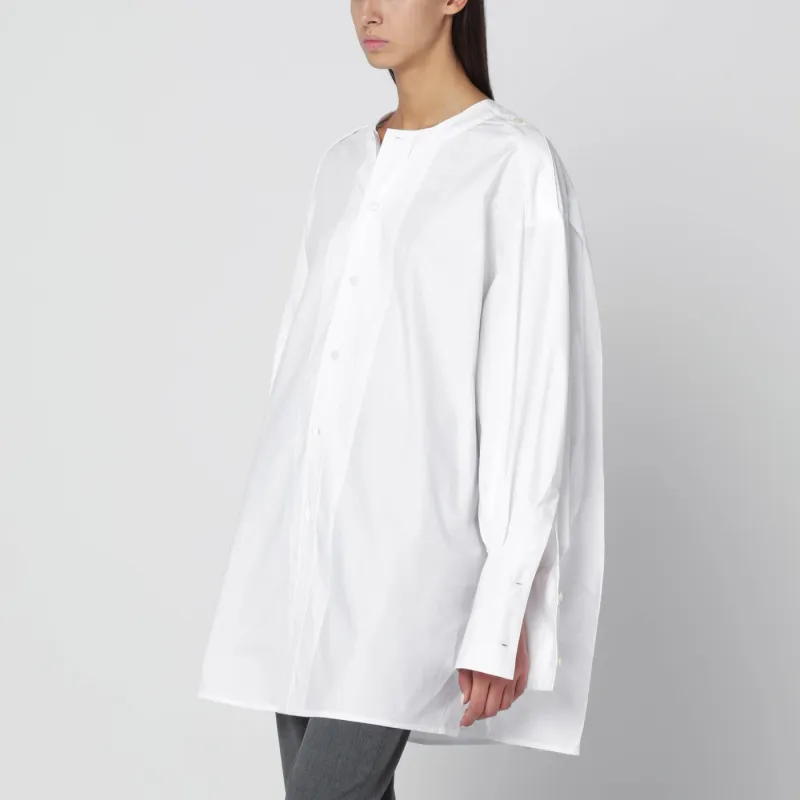 Oversized White Cotton Shirt made by The Latest