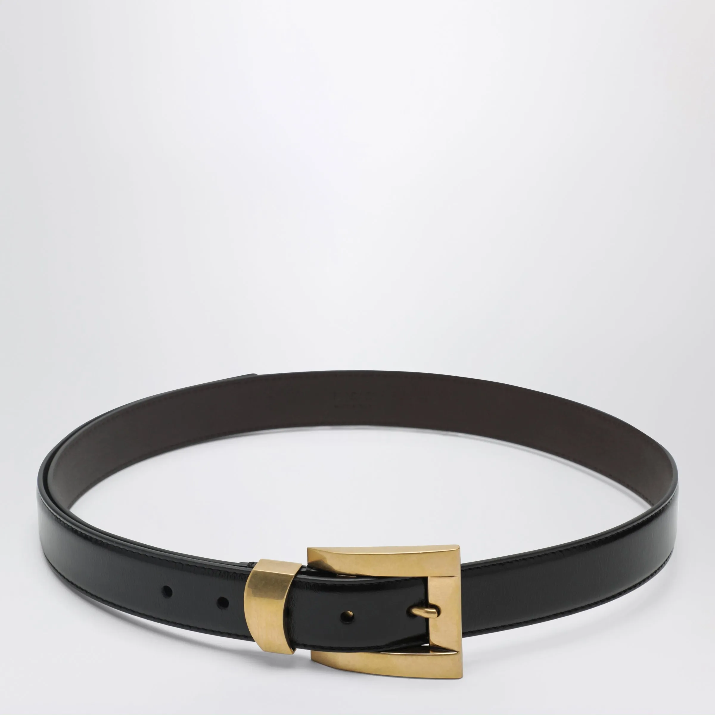 Black Leather Belt sold by Wanan Luxury