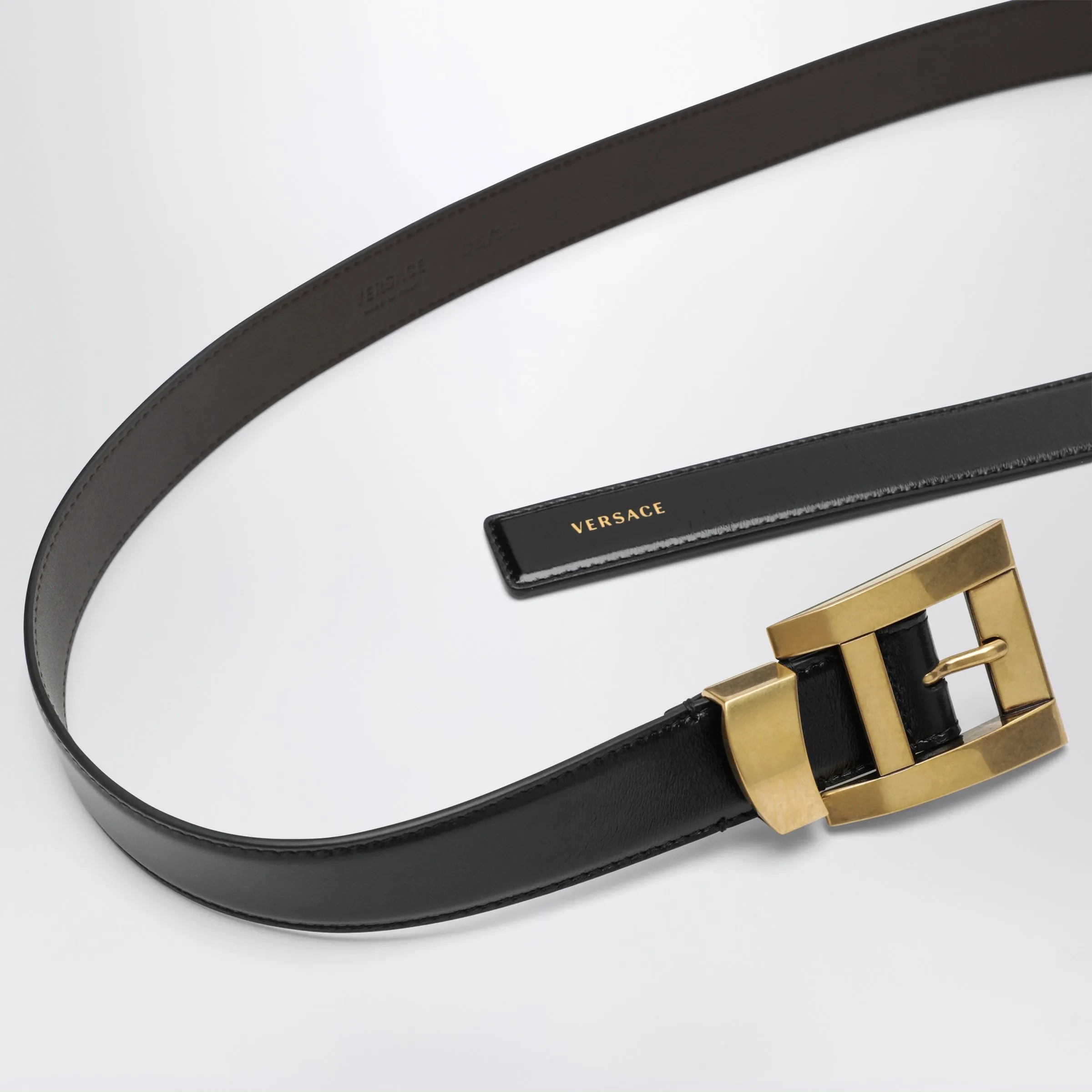 Black Leather Belt sold by Wanan Luxury product image thumbnail 2