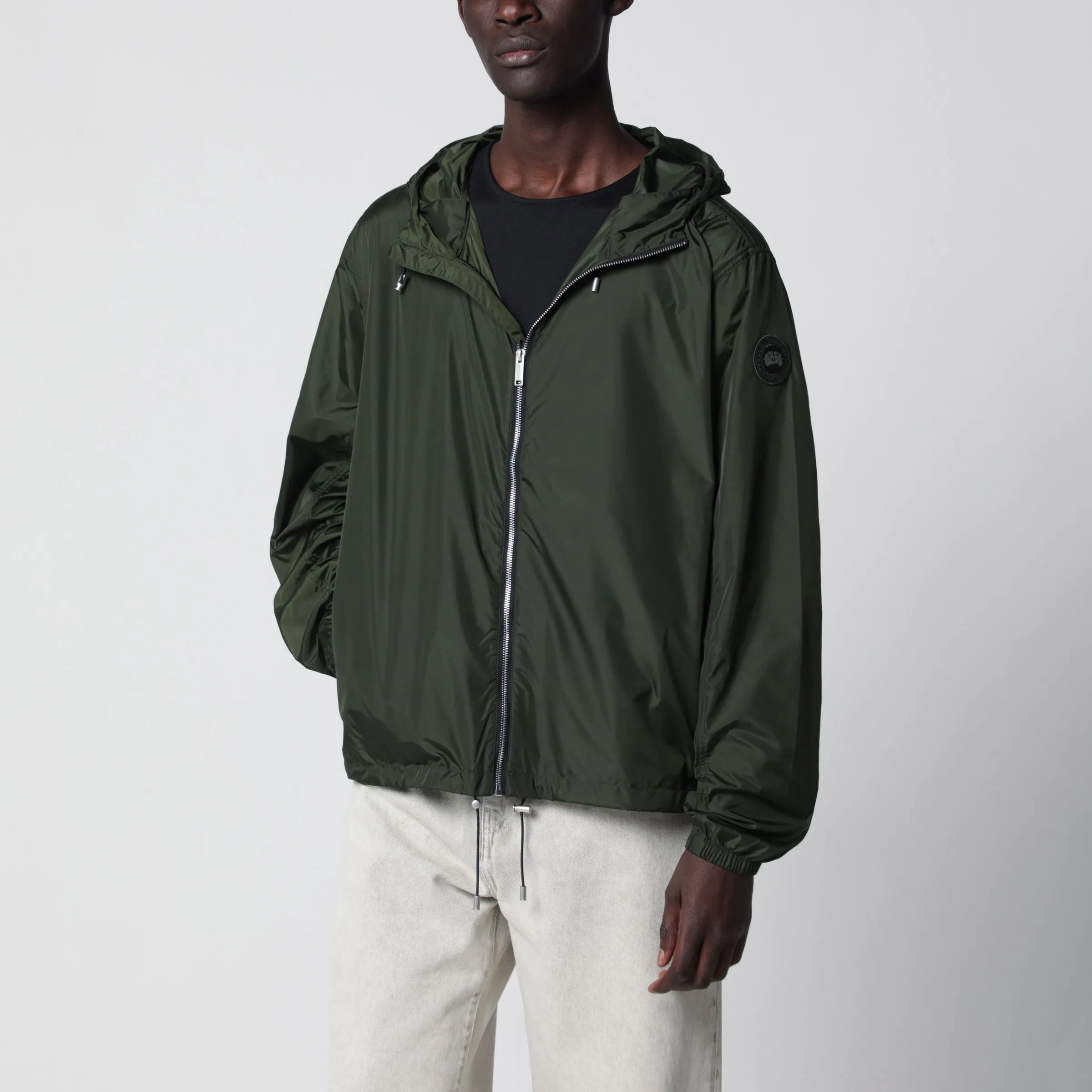 Drift Khaki Green Hooded Jacket sold by Wanan Luxury