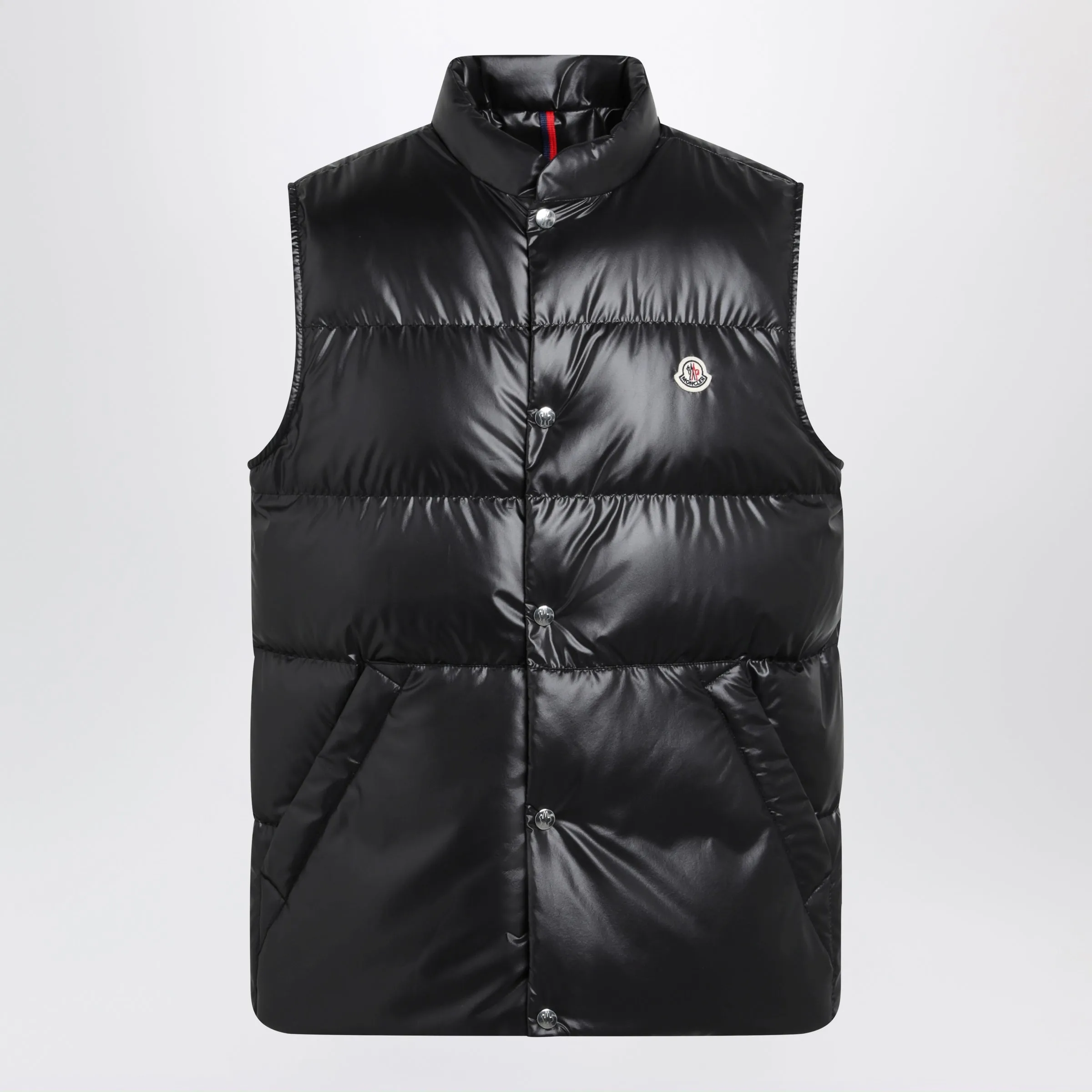 Black Down-Filled Restigo Vest sold by Wanan Luxury