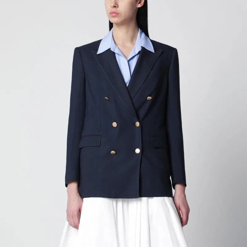 Navy Double-Breasted Jacket made by Tagliatore